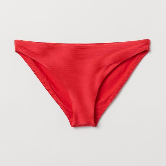 H&M Red Ribbed Bikini Set, size US 4, EUC - Picture 5 of 16